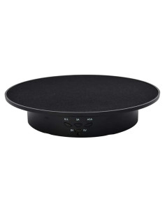 Qinmay Plato Giratorio Eléctrico 360 Negro 19.8 cm