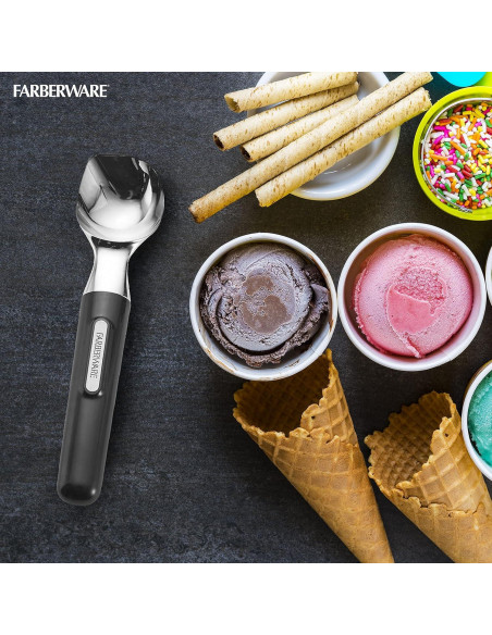 Cucharón de Helado Profesional Farberware Negro 21.96cm