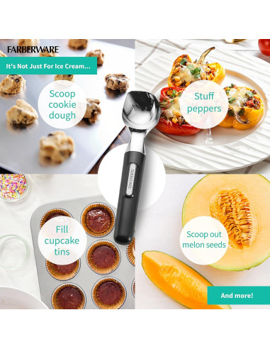 Cucharón de Helado Profesional Farberware Negro 21.96cm