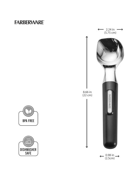 Cucharón de Helado Profesional Farberware Negro 21.96cm
