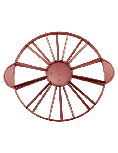 Marcador de Porciones de Pastel Tegg Doble Cara Rojo 10/12 Porciones