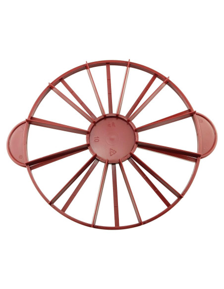 Marcador de Porciones de Pastel Tegg Doble Cara Rojo 10/12 Porciones