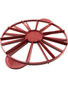 Marcador de Porciones de Pastel Tegg Doble Cara Rojo 10/12 Porciones 2