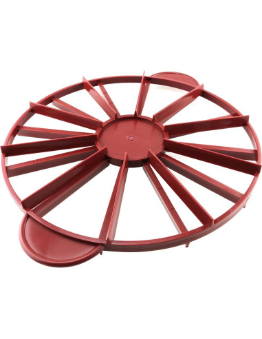 Marcador de Porciones de Pastel Tegg Doble Cara Rojo 10/12 Porciones