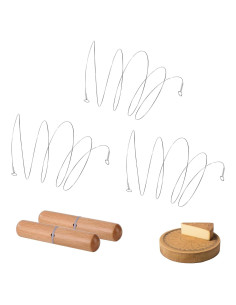 Cortador de Queso Acero Inoxidable Xinglinsaiter 44 cm con 2 Mangos