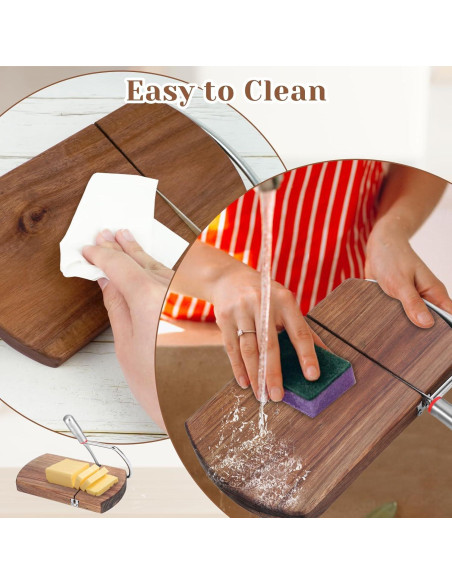 Cortador de Queso de Madera Qiuruoo 23.3 cm Acero Inoxidable