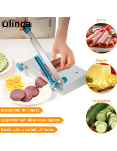 Cortador de Queso Ajustable QD-08 con Tabla y Seguridad 2