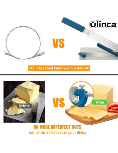 Cortador de Queso Ajustable QD-08 con Tabla y Seguridad