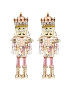 Pendientes de Navidad Cascanueces PASOLABE 5.3x1.8 cm