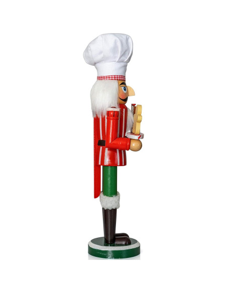 Figura Nutcracker Chef Ornativity 38.1 cm Decoración Navideña