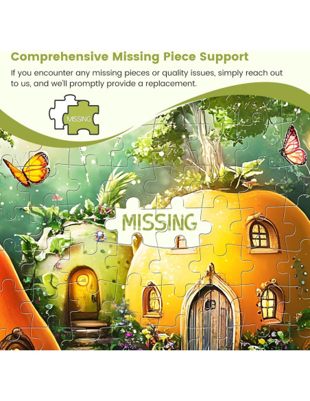 Rompecabezas de 300 Piezas DAGIRT Casa de Frutas 52.1x38.1 cm