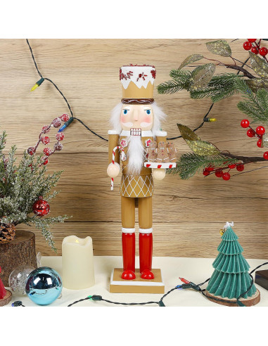 Figuras de Cascanueces Joliyoou Chef de Postres 35.6 cm