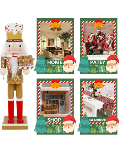 Figuras de Cascanueces Joliyoou Chef de Postres 35.6 cm