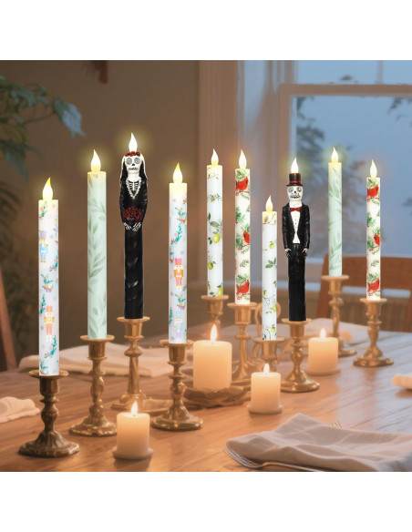 Juego de 2 Velas LED de Cera Sin Llama Meltone con Control Remoto