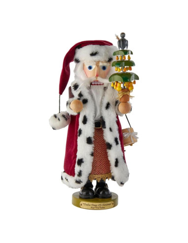 Nuez Musical Steinbach 12 Días de Navidad Santa 44.5 cm