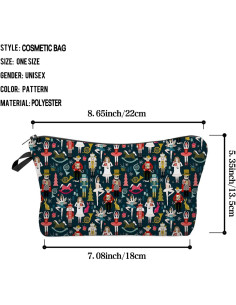 Bolsa Cosmética Ballet Nutcracker con Cremallera 21.9x13.6cm 2