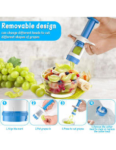 Cortador de Uvas HiYZ con Cuchillas de Acero Inoxidable 2