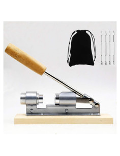 Cascanueces de Pecan Artcome con Base de Madera y 4 Picos