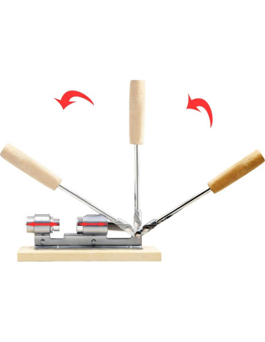 Cascanueces de Pecan Artcome con Base de Madera y 4 Picos