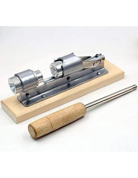 Cascanueces de Pecan Artcome con Base de Madera y 4 Picos