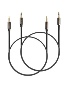 FosPower Cable de Audio 7.62m Macho a Macho 2 Paquete