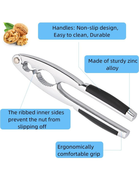 Cascanueces LEFJUBAW de Zinc Resistente para Nueces