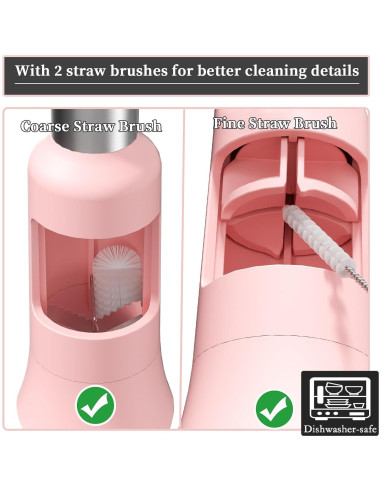 Cortador de Uvas PIUGERU Rosa Coral 30mm con Cepillos