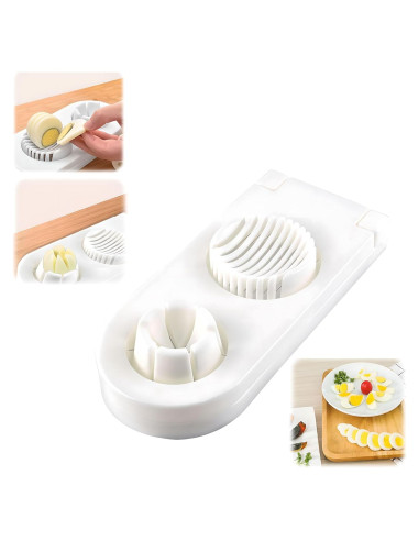 Cortador de Huevos 2 en 1 GJV - Acero Inoxidable, Manual