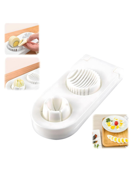 Cortador de Huevos 2 en 1 GJV - Acero Inoxidable, Manual