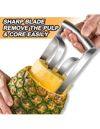 Corer de Piña Grande Shoxil de Acero Inoxidable 9.91 cm