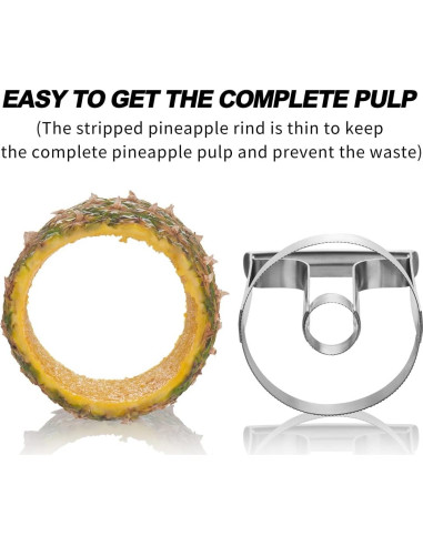 Corer de Piña Grande Shoxil de Acero Inoxidable 9.91 cm