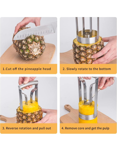 Corer de Piña Grande Shoxil de Acero Inoxidable 9.91 cm