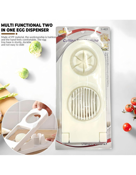 Cortador de Huevos 2 en 1 GJV - Acero Inoxidable, Manual