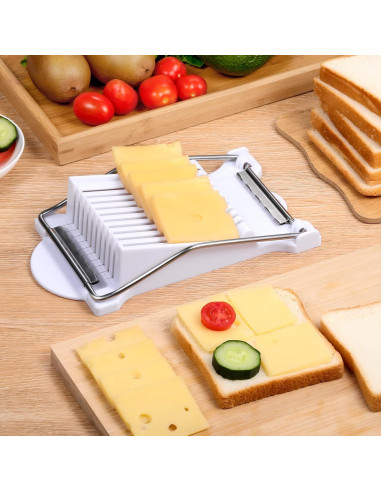 Cortador de Carne y Huevos Dulcicasa - 10 Alambres Acero Inoxidable