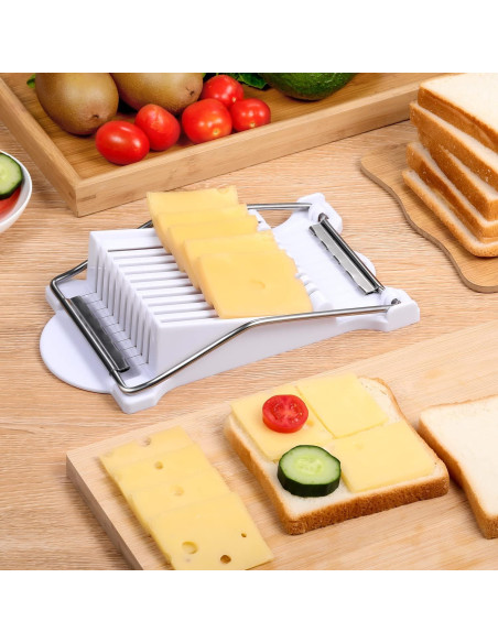 Cortador de Carne y Huevos Dulcicasa - 10 Alambres Acero Inoxidable