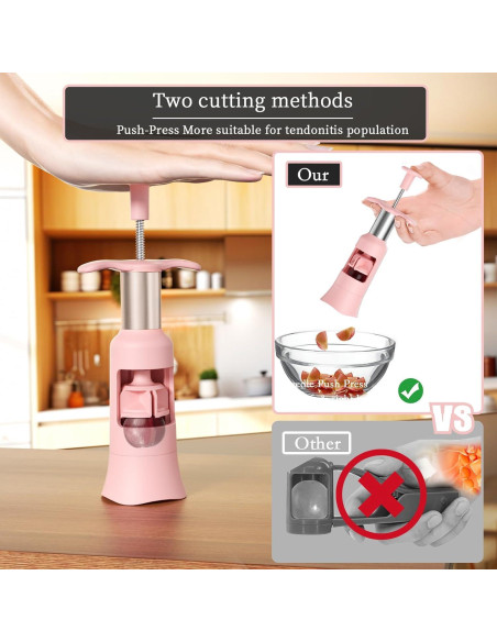 Cortador de Uvas PIUGERU Rosa para Niños - 30mm, 4 Piezas Cortador de Uvas PIUGERU Rosa para Niños - 30mm, 4 Piezas