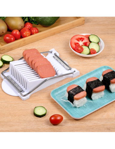 Cortador de Carne y Huevos Dulcicasa - 10 Alambres Acero Inoxidable