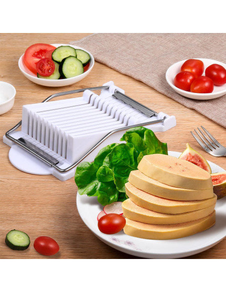 Cortador de Carne y Huevos Dulcicasa - 10 Alambres Acero Inoxidable