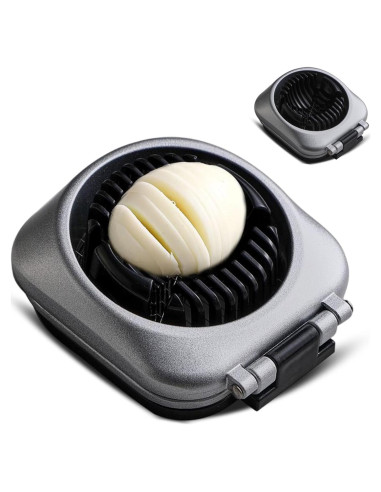 Cortador de Huevos Multifuncional EAZHOP Acero Inoxidable Plata