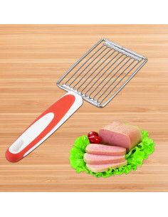 Cortador de Carne de Almuerzo Aramox Acero Inoxidable Naranja 2