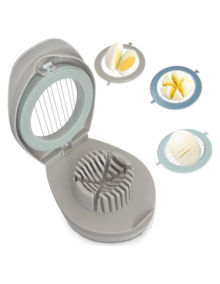 Cortador de Huevos 3 en 1 BEIGEMEI Acero Inoxidable Multifuncional