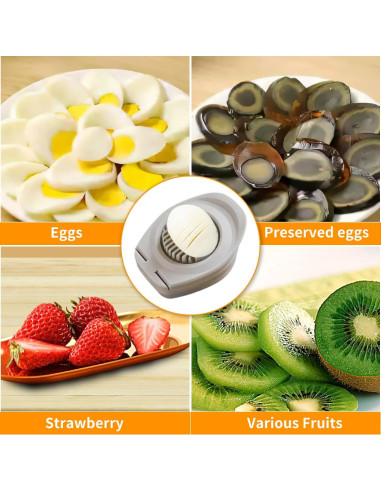 Cortador de Huevos 3 en 1 BEIGEMEI Acero Inoxidable Multifuncional