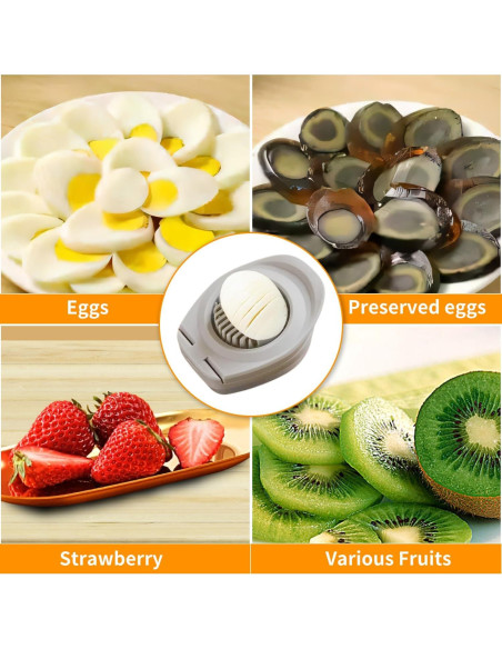 Cortador de Huevos 3 en 1 BEIGEMEI Acero Inoxidable Multifuncional