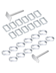 Juego de Cortadores de Galletas uxcell 26 Piezas Aluminio Antiadherente