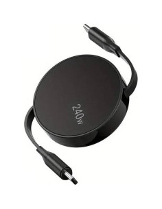 Cable Retráctil BoxWave USB Tipo-C 240W - Negro 2
