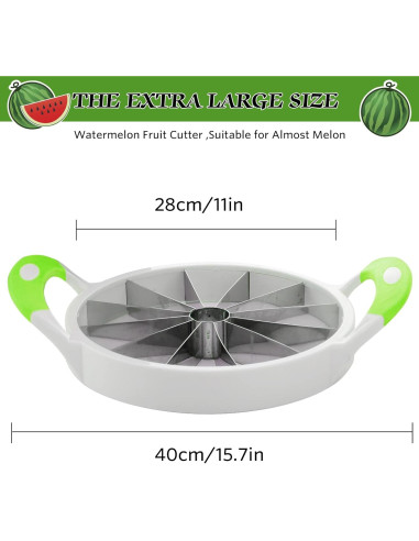 Cortador de Sandía Extra Grande SOMOYA Acero Inoxidable 28 cm