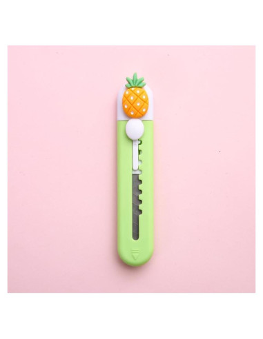 Cortador de Cajas Retráctil Junfamilee Verde 9g para Manualidades