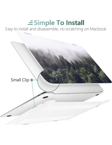 Funda DONGKE para MacBook Air 13.3" 2021-2018 Bosque