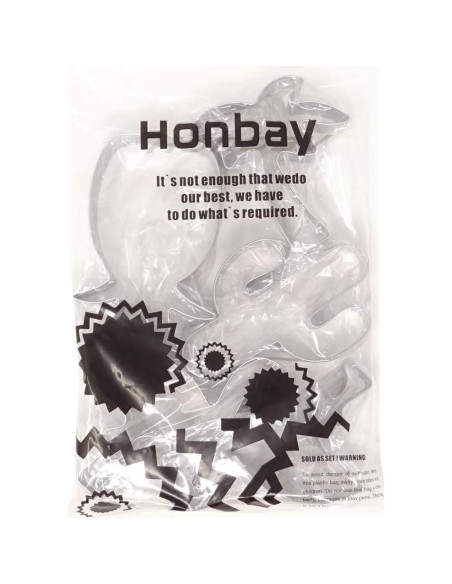 Conjunto de 5 cortadores de galletas Honbay tropicales