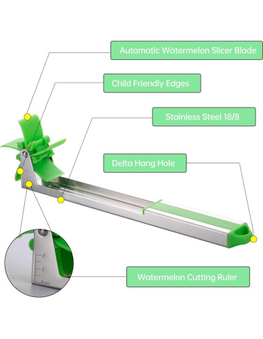 Cortador de Sandía Automático YIDADA con Cucharón para Melón